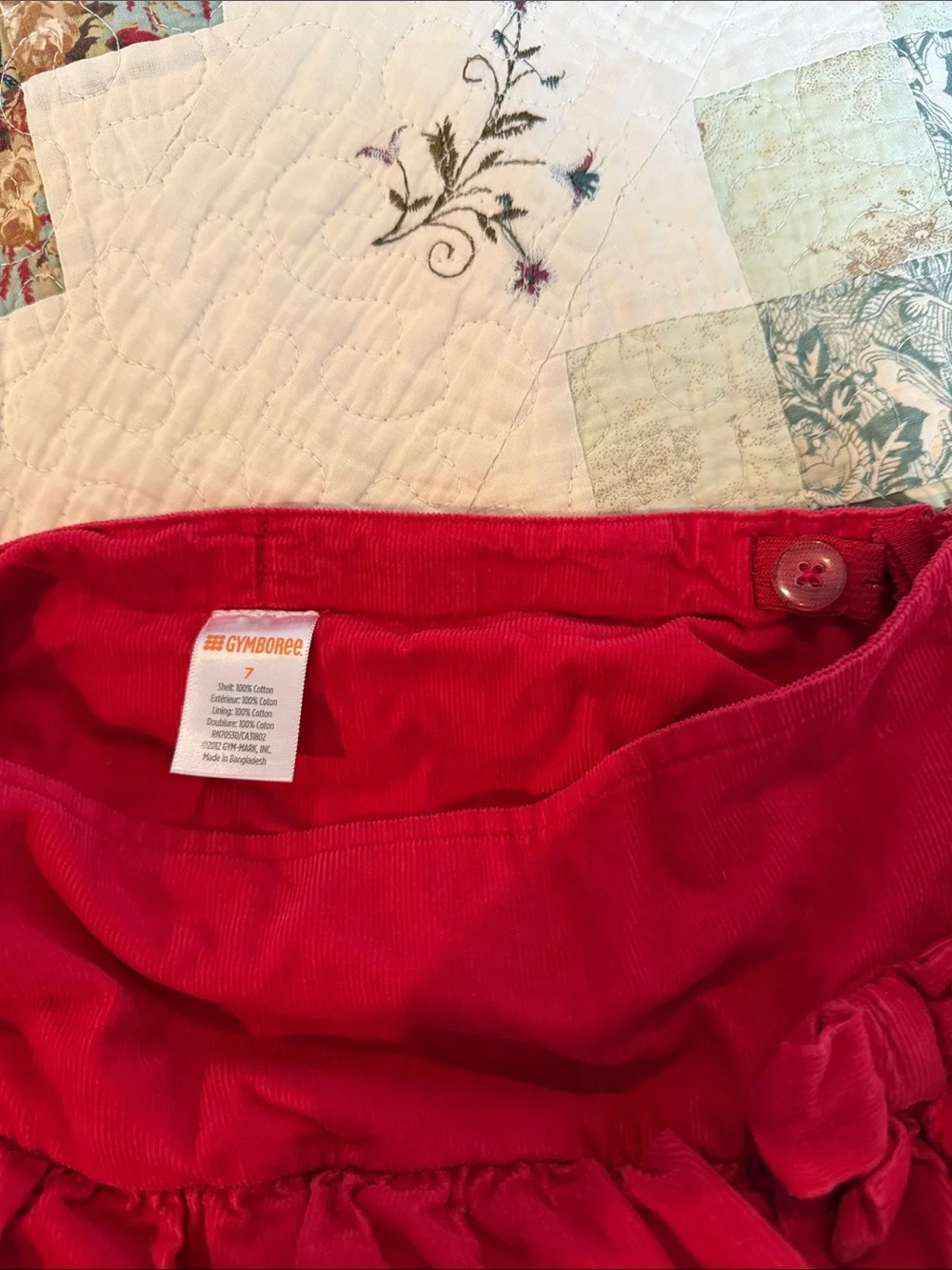 Gymboree zipper side